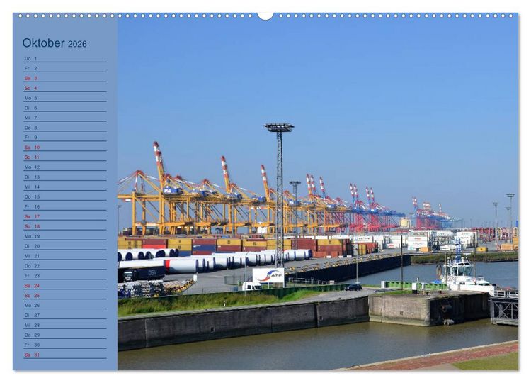 Produktbild: BREMERHAVEN - 2026 (hochwertiger Premium Wandkalender 2026 DIN A2 quer), Kunstdruck in Hochglanz