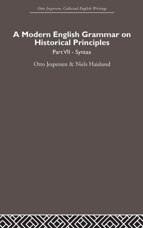 Produktbild: A Modern English Grammar on Historical Principles