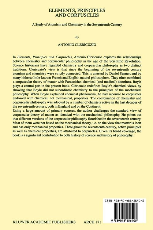 Produktbild: Elements, Principles and Corpuscles
