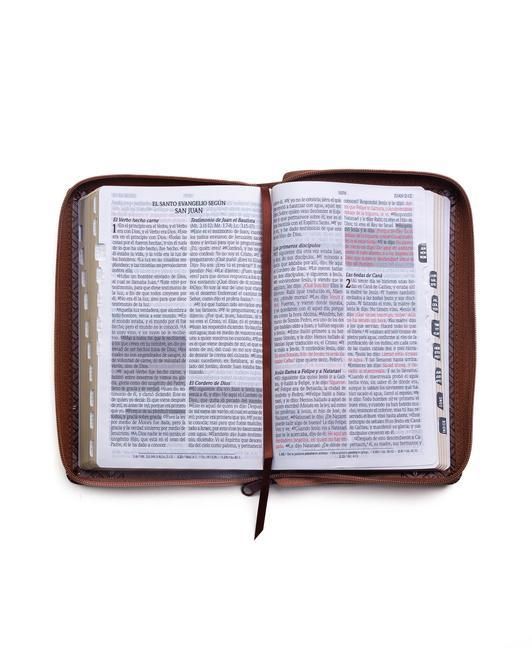 Produktbild: Santa Biblia de Promesas Reina Valera 1960 / Tama&ntilde;o Manual / Letra Grande / Piel Especial Con &Iacute;ndice Y Cierre / Caf&eacute; // Spanish Promise Bible Rvr60 /