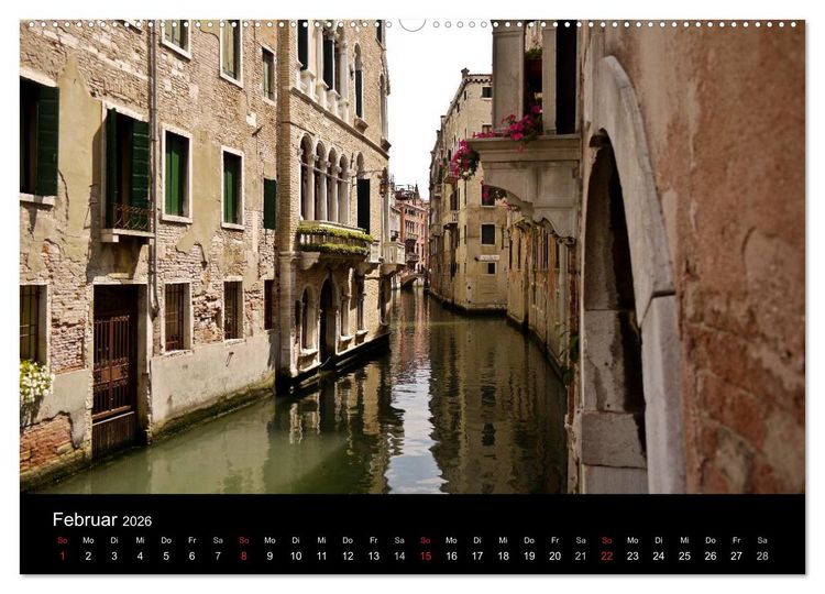 Produktbild: Venedig 2026 (Wandkalender 2026 DIN A2 quer), CALVENDO Monatskalender