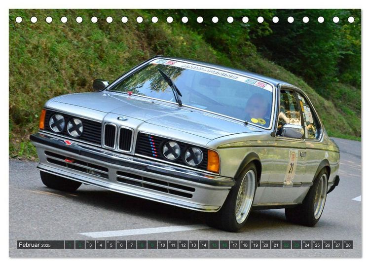 Produktbild: OLDTIMER BERGRENNEN - BMW Fahrzeuge (Tischkalender 2025 DIN A5 quer), CALVENDO Monatskalender
