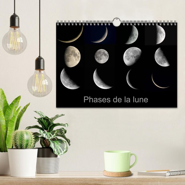Produktbild: Phases de la lune (Calendrier mural 2026 DIN A4 vertical), CALVENDO calendrier mensuel