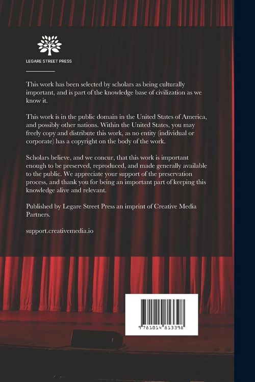 Produktbild: Theatrical Thoughts [microform]
