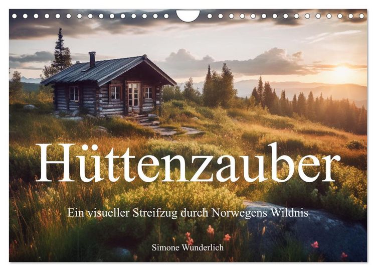 Produktbild: H&uuml;ttenzauber - Ein visueller Streifzug durch Norwegens Wildnis (Wandkalender 2026 DIN A4 quer), CALVENDO Monatskalender