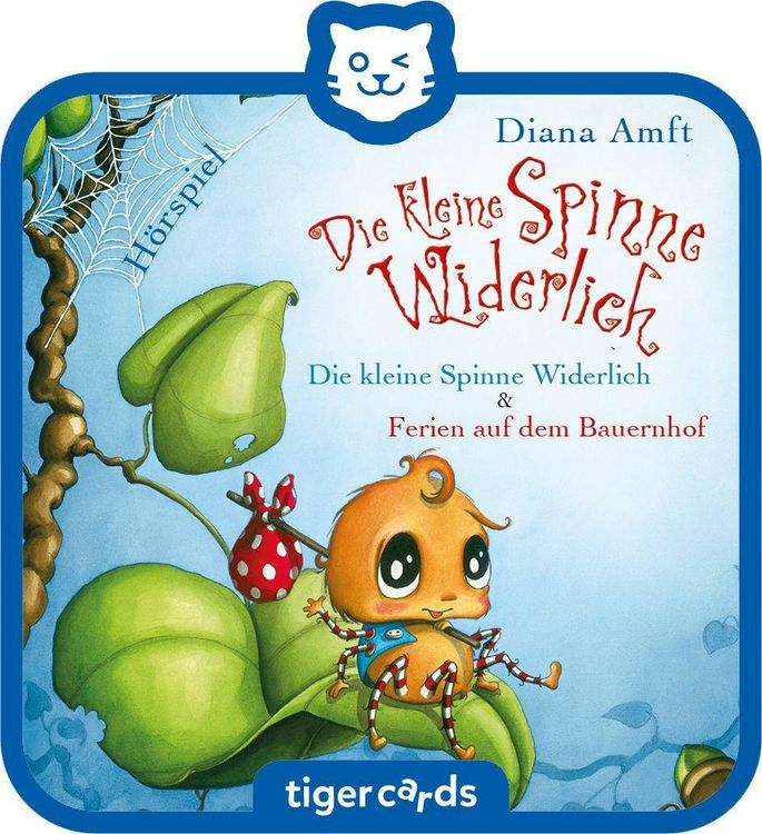 Produktbild: tigercard - Die kleine Spinne Widerlich - Zwei Geschichten (Die kleine Spinne Widerlich & Ferien auf dem Bauernhof)