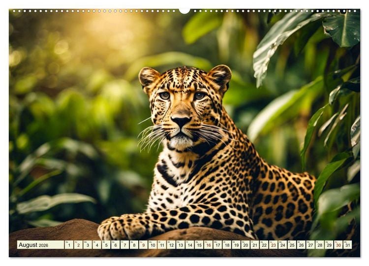 Produktbild: Gefleckte J&auml;ger (hochwertiger Premium Wandkalender 2026 DIN A2 quer), Kunstdruck in Hochglanz