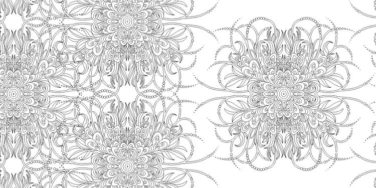 Produktbild: Blumen-Mandalas (Ausmalbuch zur kreativen Stressbew&auml;ltigung)