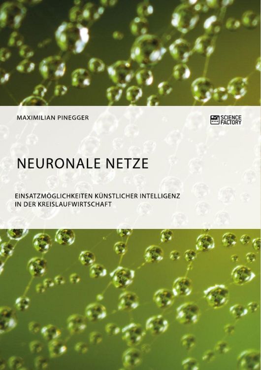 Produktbild: Neuronale Netze. Einsatzm&ouml;glichkeiten k&uuml;nstlicher Intelligenz in der Kreislaufwirtschaft