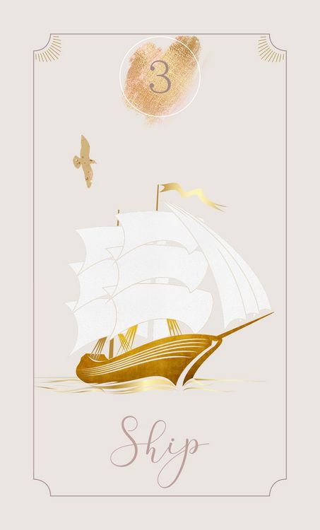 Produktbild: Azra&rsquo;s Golden Lenormand: 36 Golden Lenormand cards in modern, enchanting design