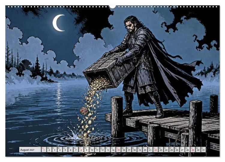 Produktbild: Die Nibelungen: Glanz und Verderben (Wandkalender 2027 DIN A2 quer), CALVENDO Monatskalender