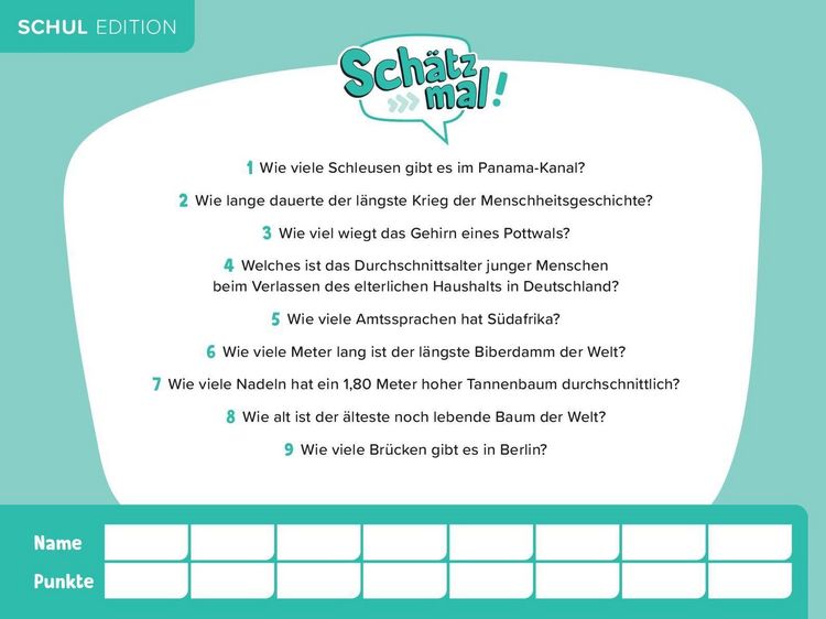 Produktbild: Sch&auml;tz mal! Schul Edition