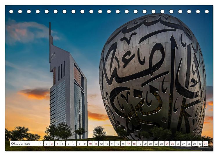 Produktbild: Dubai - Das achte Weltwunder (Tischkalender 2026 DIN A5 quer), CALVENDO Monatskalender