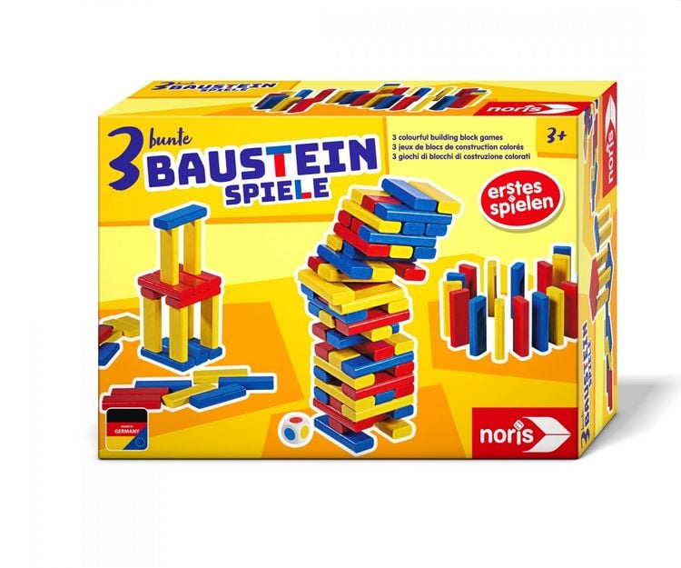 Produktbild: 3 bunte Bausteinspiele