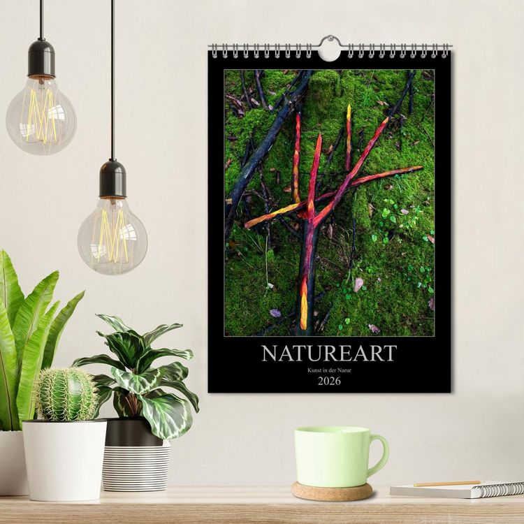 Produktbild: NATUREART - KUNST IN DER NATUR (Wandkalender 2026 DIN A4 hoch), CALVENDO Monatskalender