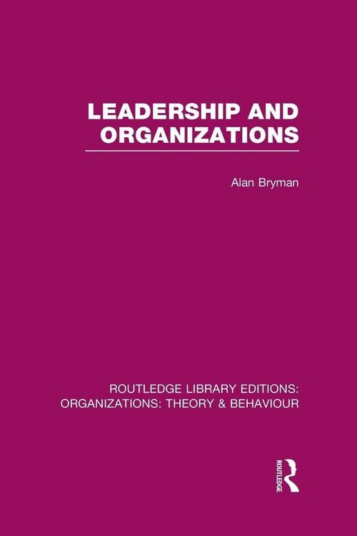 Produktbild: Leadership and Organizations (RLE