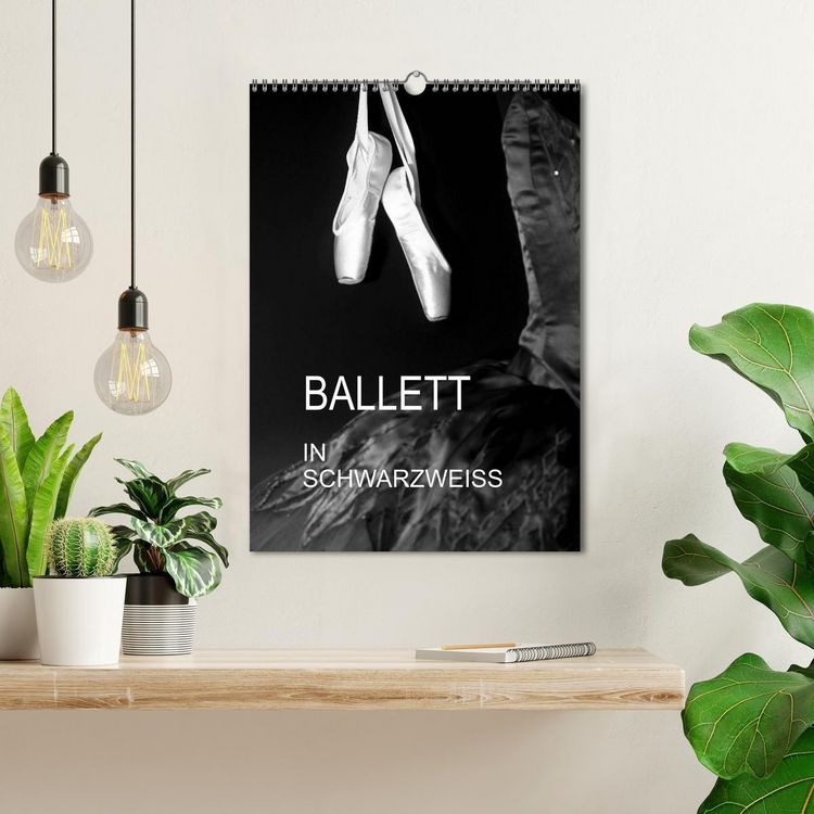 Produktbild: Ballett in Schwarzweiss (Wandkalender 2026 DIN A3 hoch), CALVENDO Monatskalender