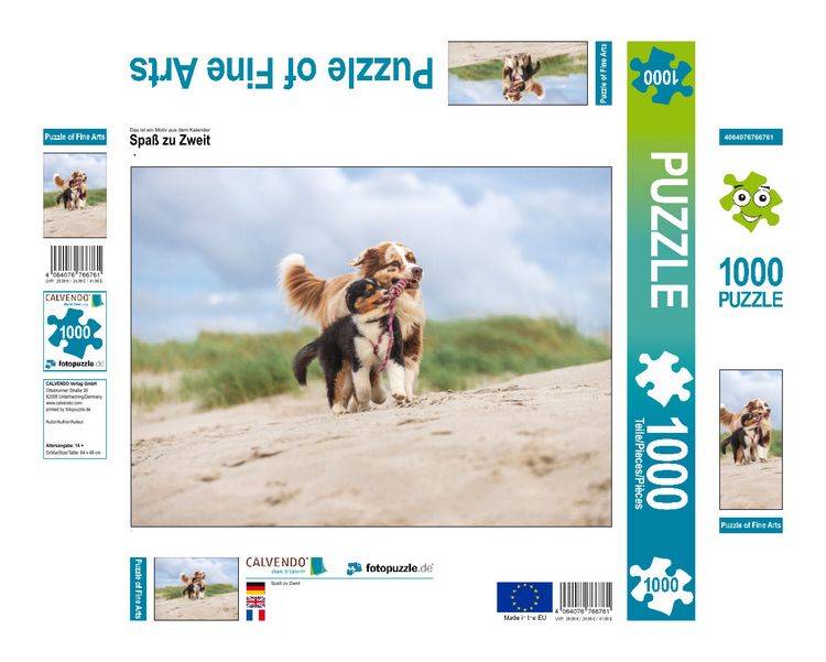 Produktbild: CALVENDO Puzzle Spa&szlig; zu Zweit | 1000 Teile Lege-Gr&ouml;&szlig;e 64x48cm Foto-Puzzle f&uuml;r gl&uuml;ckliche Stunden