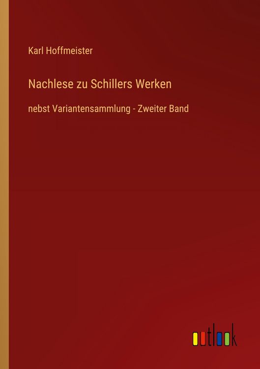 Produktbild: Nachlese zu Schillers Werken