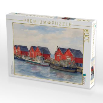 Produktbild: CALVENDO Puzzle Fischereihafen Boltenhagen | 1000 Teile Lege-Gr&ouml;&szlig;e 64x48cm Foto-Puzzle f&uuml;r gl&uuml;ckliche Stunden