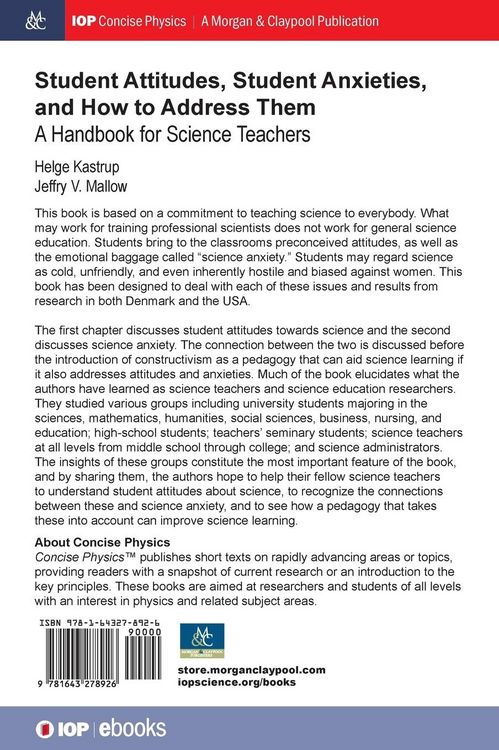 Produktbild: Student Attitudes, Student Anxieties, and How to Address Them