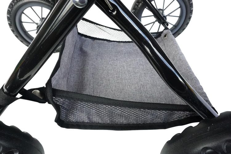 Produktbild: Knorrtoys 63444 - Puppenwagen First Grey Pink, klappbar, Schieber h&ouml;henverstellbar