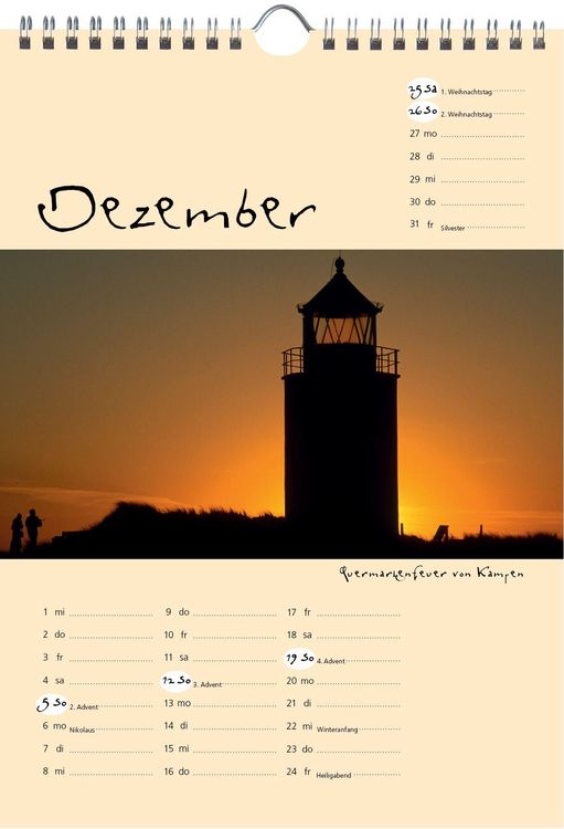 Produktbild: Sylt-die Insel 2027 A4 Kalender