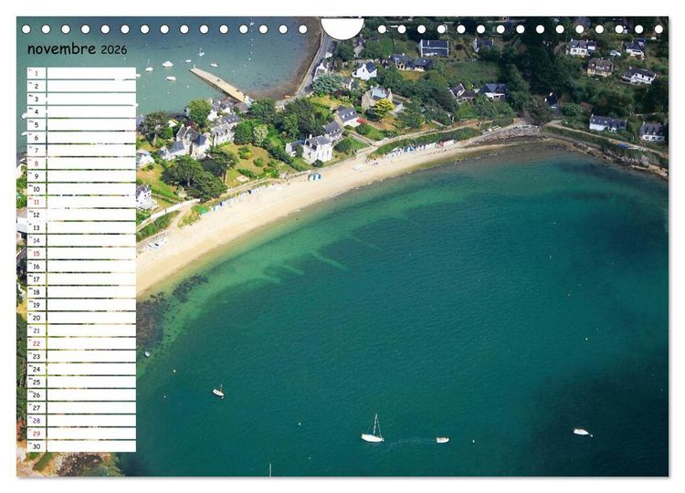 Produktbild: Le Golfe du Morbihan vu du ciel (Calendrier mural 2026 DIN A4 vertical), CALVENDO calendrier mensuel
