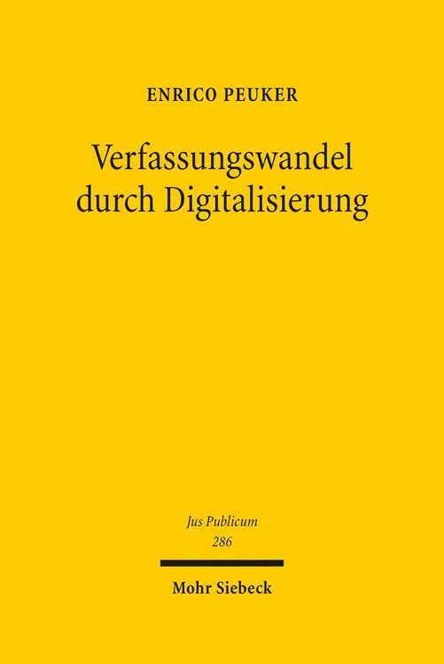 Produktbild: Verfassungswandel durch Digitalisierung