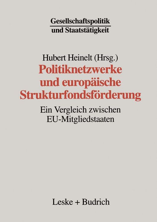 Produktbild: Politiknetzwerke und europ&auml;ische Strukturfondsf&ouml;rderung