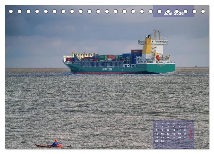 Produktbild: Faszination Seefahrt (Tischkalender 2026 DIN A5 quer), CALVENDO Monatskalender