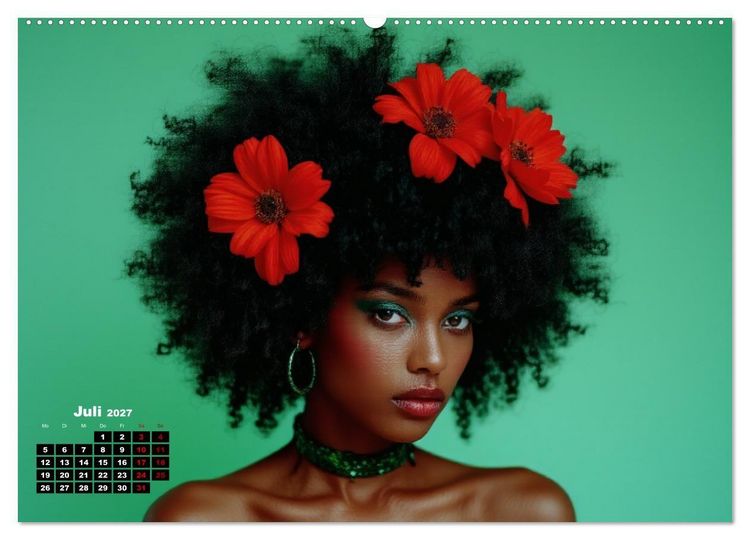 Produktbild: Florale Anmut (Wandkalender 2027 DIN A2 quer), CALVENDO Monatskalender