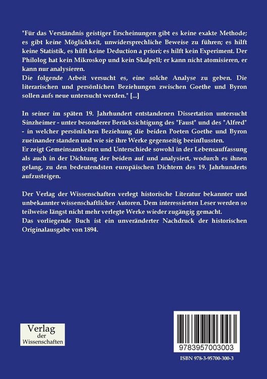 Produktbild: Goethe und Byron
