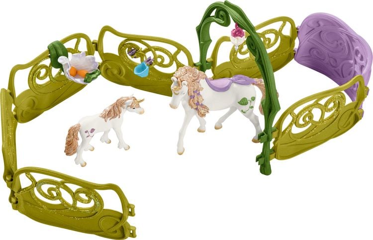 Produktbild: schleich&reg; bayala Glitzerndes Bl&uuml;tenhaus mit Einh&ouml;rnern