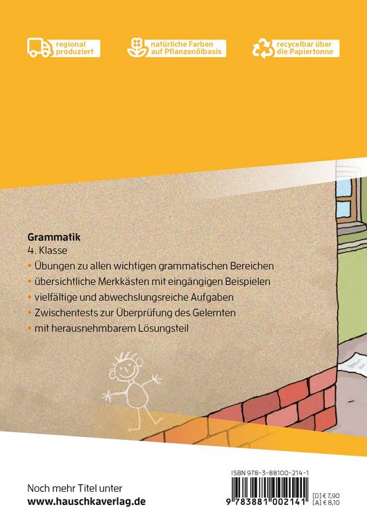 Produktbild: Deutsch 4. Klasse &Uuml;bungsheft - Grammatik