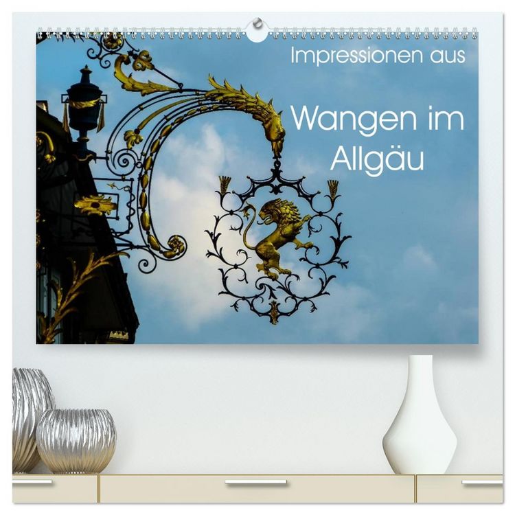 Produktbild: Impressionen aus Wangen im Allg&auml;u (hochwertiger Premium Wandkalender 2026 DIN A2 quer), Kunstdruck in Hochglanz