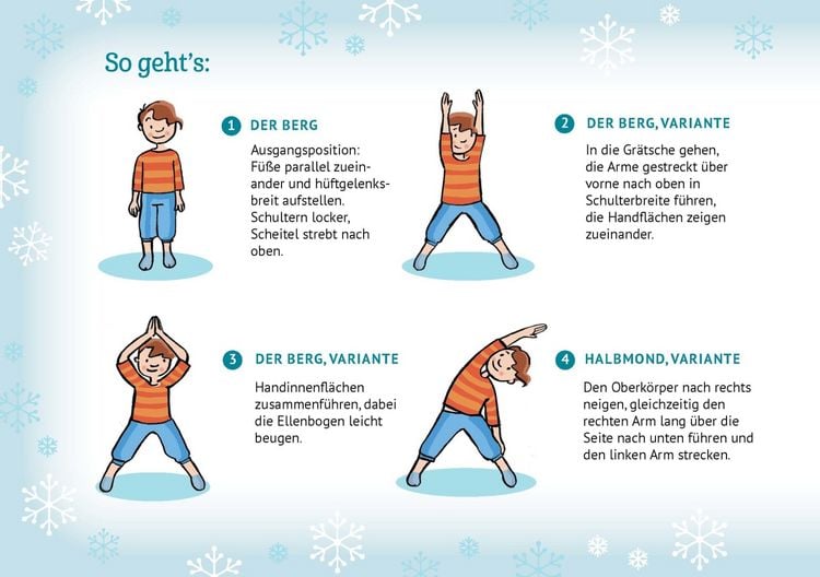 Produktbild: Kinderyoga-Bildkarten zur Winter- und Weihnachtszeit