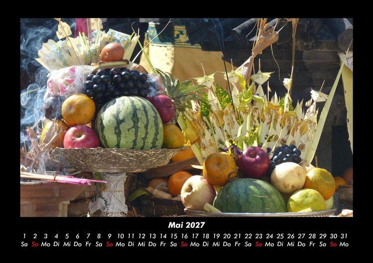 Produktbild: Obstkalender 2027 Fotokalender DIN A3