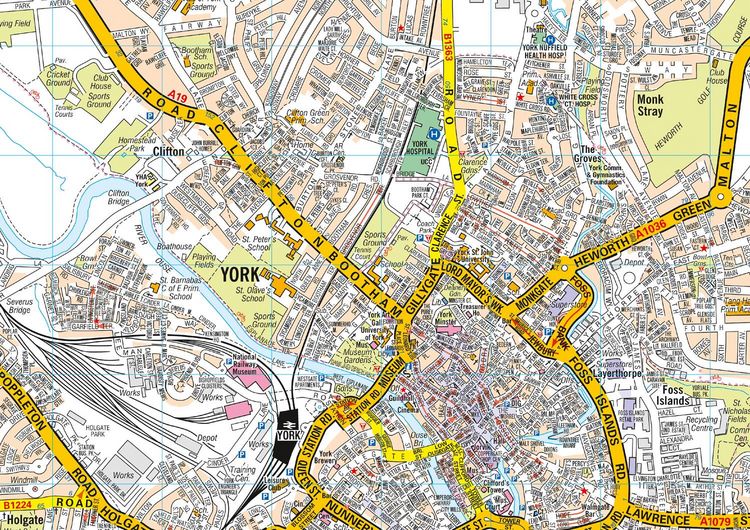 Produktbild: York A-Z Pocket Street Map