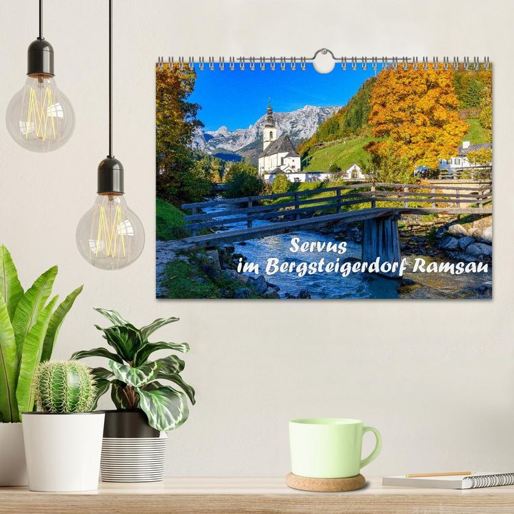 Produktbild: Servus im Bergsteigerdorf Ramsau (Wandkalender 2026 DIN A4 quer), CALVENDO Monatskalender