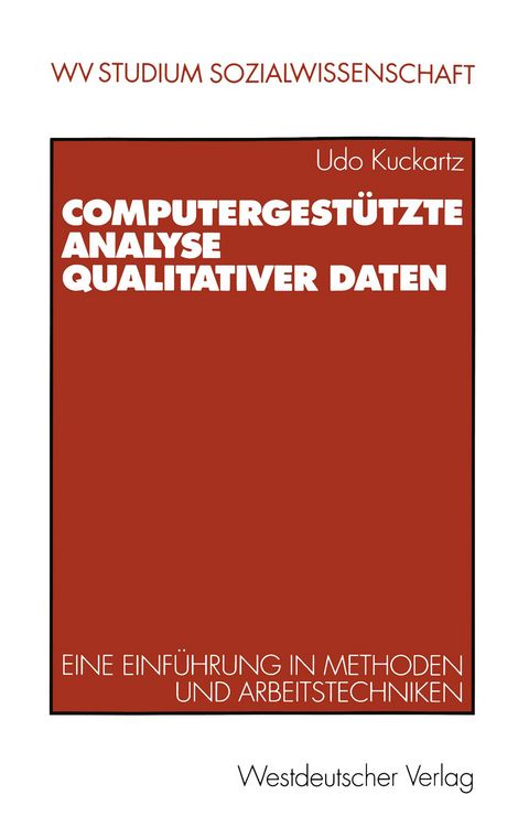 Produktbild: Computergest&uuml;tzte Analyse qualitativer Daten