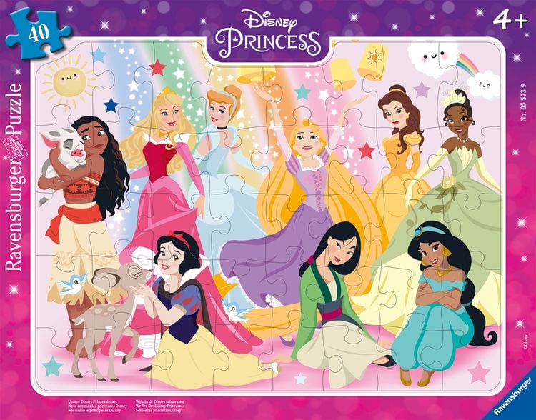 Produktbild: Rahmenpuzzle Ravensburger Unsere Disney Prinzessinnen 40 Teile
