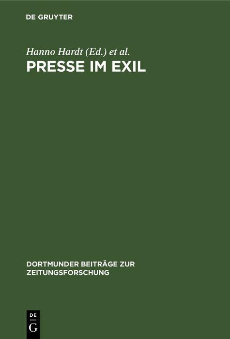 Produktbild: Presse im Exil