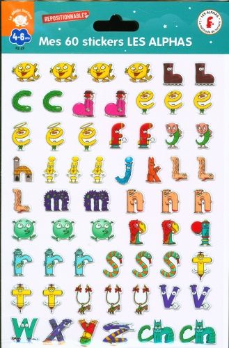 Produktbild: Mes 60 stickers Les Alphas : 4-6 ans