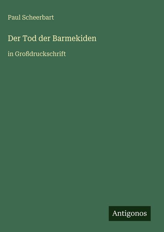 Produktbild: Der Tod der Barmekiden