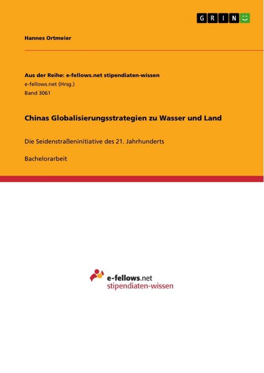Produktbild: Chinas Globalisierungsstrategien zu Wasser und Land