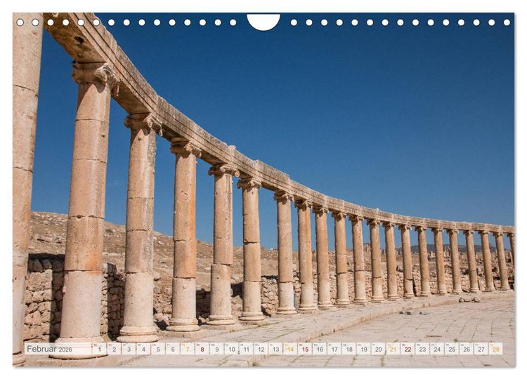 Produktbild: Jordanien - Wadis - W&uuml;ste - Weltwunder (Wandkalender 2026 DIN A4 quer), CALVENDO Monatskalender