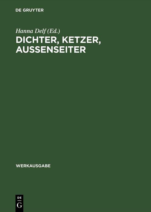 Produktbild: Dichter, Ketzer, Aussenseiter