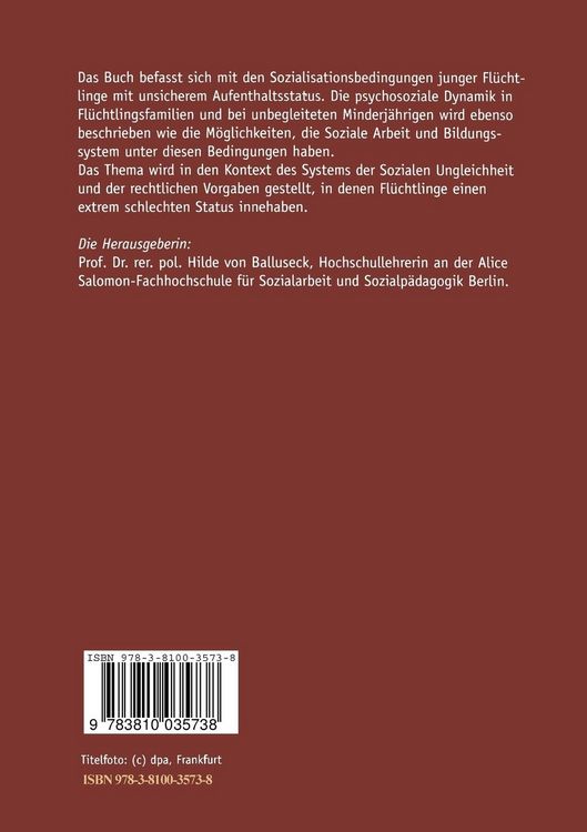 Produktbild: Minderj&auml;hrige Fl&uuml;chtlinge