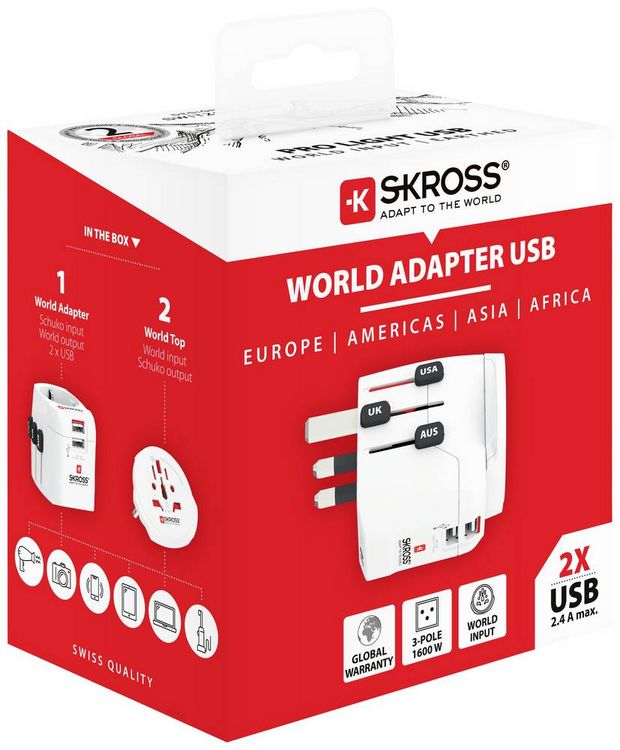 Produktbild: Skross 1103165 Reiseadapter Pro Light World
